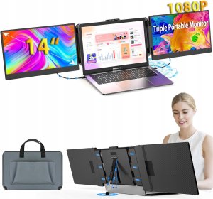 Kwumsy S2 potrójny monitor do laptopa 14" przenośny rozszerzenie ekranu 1