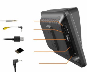 QIKtech Uniwersalny 7-calowy samochodowy radio wideo odtwarzacz bezprzewodowy dla Apple CarPlay Android Auto 8