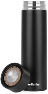 KUBEK TERMICZNY TERMOS LED 500ml NA KAWĘ HERBATĘ DOTYKOWY DO SAMOCHODU (czerwony) 13