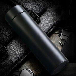 KUBEK TERMICZNY TERMOS LED 500ml NA KAWĘ HERBATĘ DOTYKOWY DO SAMOCHODU (czerwony) 9