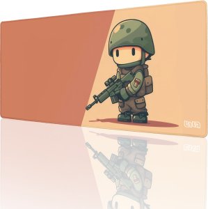 PODKŁADKA POD MYSZ GAMINGOWA Chibi Żołnierz 90x40 TILT XXL Wytrzymała 1