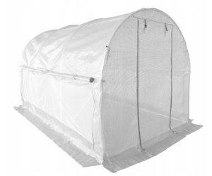 Tunel foliowy szklarnia 2,5x4m z siatką na insekty 10m2 Biały 10m2 rurki 25mm 1