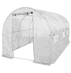 Tunel foliowy szklarnia 2x3,5m biały stelaż 25mm 7m2 2