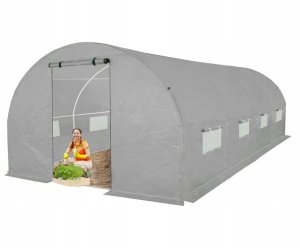 Tunel foliowy szklarnia 3x6m szary stelaż 25 mm 18m2 1