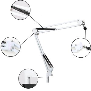 FONOTE NB35 WH Ramię mikrofonowe, sprężynowe, białe 5