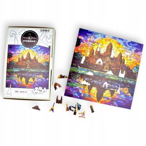 Puzzle Angkor Wat Mruu&Pruu 25 x 25 cm 150 elementów Układanka drewniana 2