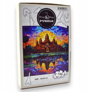 Puzzle Angkor Wat Mruu&Pruu 25 x 25 cm 150 elementów Układanka drewniana 4