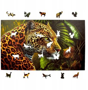 Puzzle Jaguar 160 elementów Układanka drewniana Mruu&Pruu 1