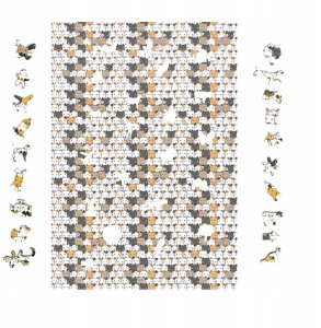 PUZZLE IMPOSSIBLE KOTKI 480 ELEMENTÓW puzzle drewniane 1