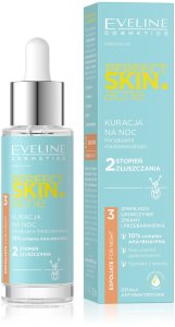 Eveline Perfect Skin.acne Kuracja na noc korygująca niedoskonałości - 2 stopień złuszczania (10%) 30ml 1