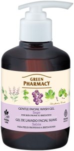 Green Pharmacy Delikatny Żel do Mycia Twarzy Szałwia do Skóry Podrażnionej 270ml 1