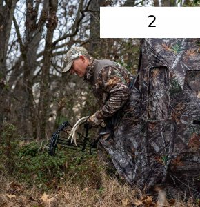 RHINO BLIND 150 Namiot KAMUFLAŻ Myśliwski 3os USA 6