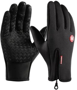 RĘKAWICZKI Sportowe -30C SUWAK UNISEX Antypoślizg PIANKA DOTYKOWE Podszewka 2