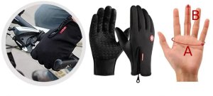 RĘKAWICZKI Sportowe -30C SUWAK UNISEX Antypoślizg PIANKA DOTYKOWE Podszewka 5