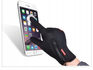 RĘKAWICZKI Sportowe -30C SUWAK UNISEX Antypoślizg PIANKA DOTYKOWE Podszewka 8