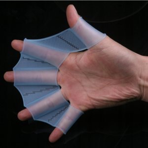 PŁETWY Błony na DŁONIE do PŁYWANIA Rękawiczki PARA 2