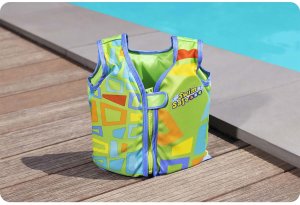 Kamizelka do nauki pływania zielona dla dzieci M/L Bestway 32177 7