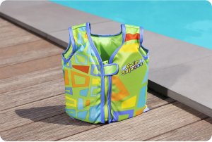 Kamizelka do nauki pływania zielona dla dzieci S/M Bestway 32176 6