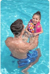 Kamizelka do nauki pływania dla dzieci różowa S/M Bestway 32176 5