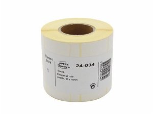 AVERY Etykieta na rolce 36x75mm 24-034 1000 szt./rolka (1000 szt.) 2