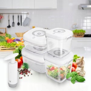 ZESTAW POJEMNIKÓW HERMETYCZNYCH CLEVER KITCHEN BIAŁE 2