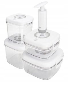 ZESTAW POJEMNIKÓW HERMETYCZNYCH CLEVER KITCHEN BIAŁE 6