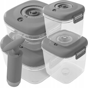 ZESTAW POJEMNIKÓW HERMETYCZNYCH CLEVER KITCHEN SZARE 1