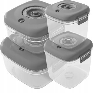 ZESTAW POJEMNIKÓW HERMETYCZNYCH CLEVER KITCHEN SZARE 10