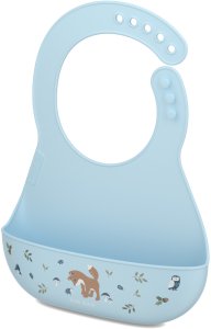 ŚLINIAK SILIKONOWY Z KIESZONKĄ MIO FOREST FRIENDS 108034565408 2