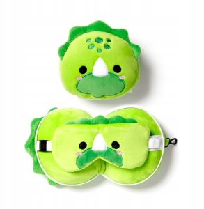 Relaxeazzz Dinozaur Pluszowy Zestaw: Podszuka + Opaska Na Oczy 6