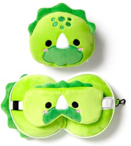 Relaxeazzz Dinozaur Pluszowy Zestaw: Podszuka + Opaska Na Oczy 7