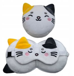 Relaxeazzz Lola the Cat Pluszowy Zestaw: Podszuka + Opaska Na Oczy 4