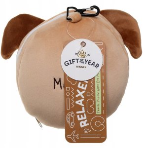 Relaxeazzz Mops Pluszowy Zestaw: Podszuka + Opaska Na Oczy 4