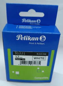 Pelikan Schriftband 91221 für DYMO schwarz auf weiß kompatibel 1