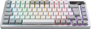 ASUS ROG Azoth White, 75%, Wired & Wireless, USB + RF Wireless + Bluetooth, Mechanical, RGB LED, White 1