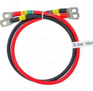 2x 50cm kabel łączeniowy akumulatora 16mm M8 M8 1