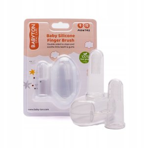 Babyton, Silikonowa szczoteczka do zębów dla niemowląt, 4-12m 1