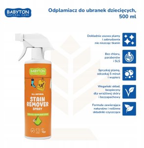 Babyton, Odplamiacz do ubranek dziecięcych, 500 ml 4
