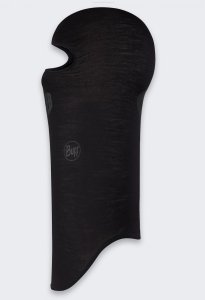 Kominiarka z Wełny Merino Buff Safety SOLID BLACK 1