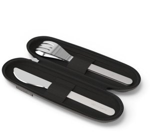 MB-Zestaw sztućców podróżnych Slim Nest Black 1