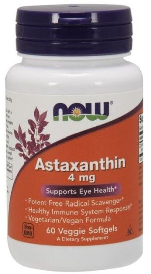 NOW Foods Astaxanthin 4mg 60 kapsułek 1