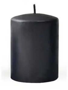 Świeca CLASSIC CANDLES Walec średni 7xh14cm parafinowa czarna 1