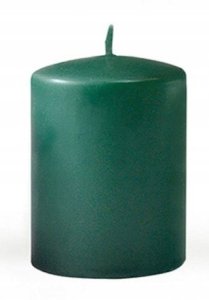 Świeca CLASSIC CANDLES Walec duży 7x17,5cm parafinowa zielona 1