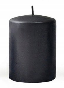 Świeca CLASSIC CANDLES Walec duży 7x17,5cm parafinowa czarna 1