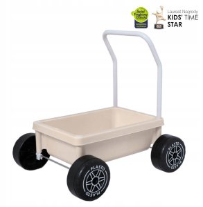 PLASTO Chodzik Wózek z cichymi kołami Od 10 mc Kolor soft neutrals PLA1068 PLA1068 1