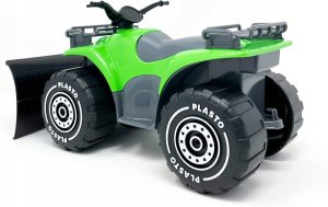 PLASTO Quad z pługiem i przyczepką 52 cm zielony PLA1601 3