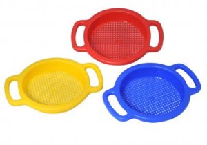 PLASTO Sitko do piasku 23 cm czerwone/niebieskie PLA2253 mix cena za 1 szt 1