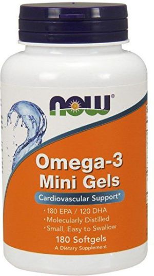 NOW Foods Omega 3 Mini Gels 180 kaps. 1