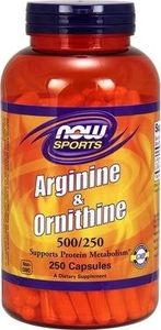 NOW Foods NOW Foods Arginine & Ornithine 250 kaps. - NOW/243 1