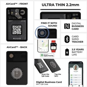 AirCard, ultra thin wallet tracker, Apple Find My compatible 2